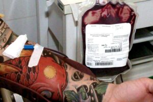doar sangue depois de fazer tatuagem