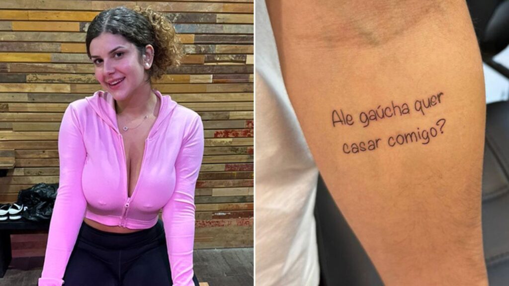 tatuagem de fã alê gaucha