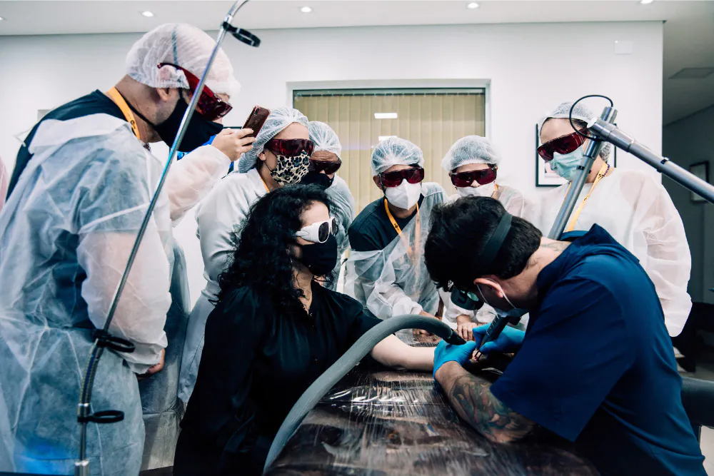 trabalhar com laser de forma segura